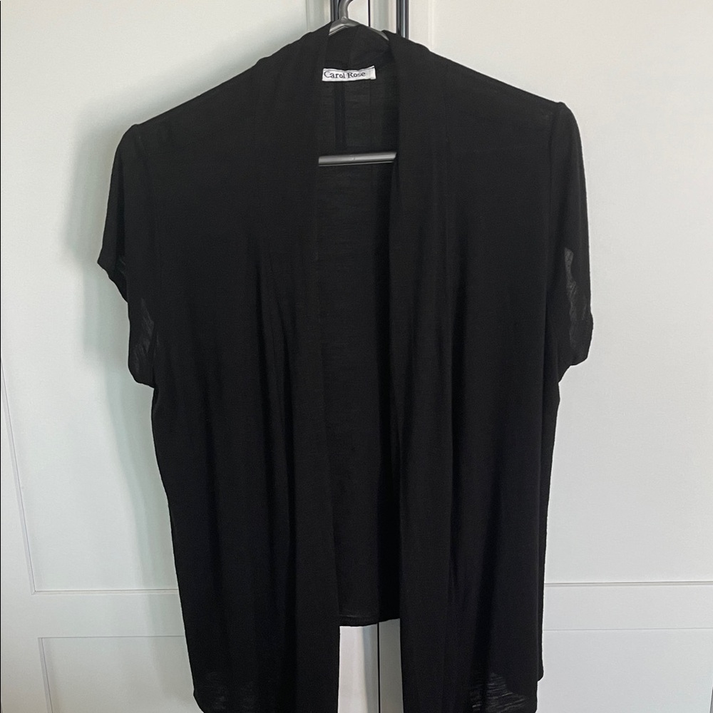 Carol Rose Elegant Black Cardigan